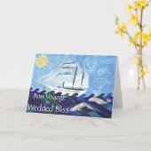 Carte Bon voyage Wedded Bliss (Fleur jaune)