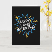 Carte Bon week-end prolongé (Fleur jaune)