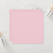 Carte Bonbon à l'eau de pastèque Rose Couleur Uni (Devant/Arrière en situation)