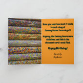 Carte Bonbon d'anniversaire humoristique (Intérieur)