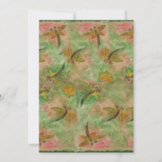 Carte Bonbon en coton dragonfly