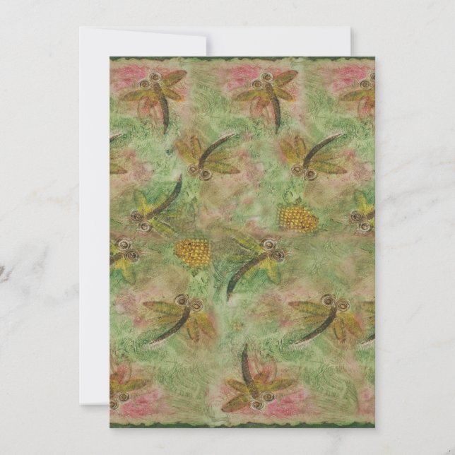 Carte Bonbon en coton dragonfly (Devant)