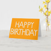 Carte BonBon Party Arc en ciel Joyeux anniversaire (Fleur jaune)