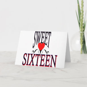Carte Bonbon vitesse de 16 anniversaires