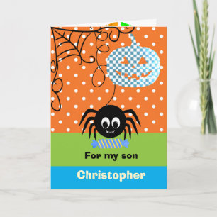 Carte Bonbons Citrouille Orange Labyrinthe Joyeux Hallow