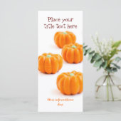 Carte Bonbons citrouilles d'Halloween (Debout devant)