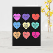 Carte Bonbons de Conversation de la Saint-Valentin Joyeu (Fleur jaune)