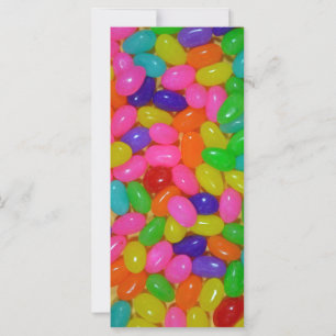 Carte Bonbons de jellybean colorés