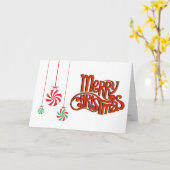 Carte Bonbons de Noël et de Noël (Fleur jaune)