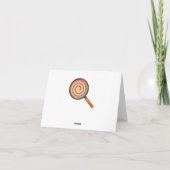 Carte Bonbons Lollipop - Emoji (Dos)
