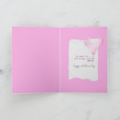 Carte Bonbons Valentine ma chérie en rose (Intérieur)