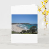 Carte Bondi Beach Sydney Australie (Fleur jaune)