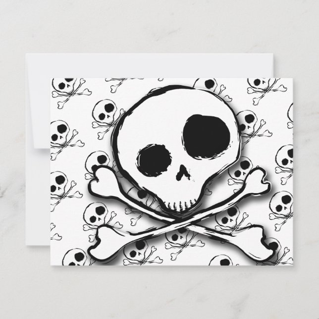Carte Bones N crâne avec fond (Devant)