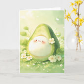 Carte Bonheur d'avocat (Fleur jaune)