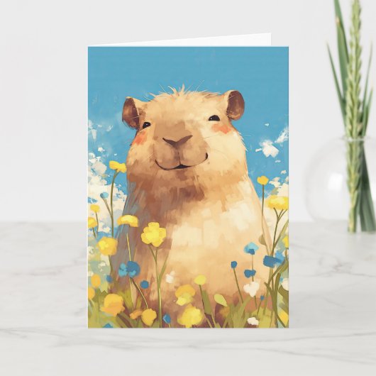Carte Bonheur de Capybara (Devant)