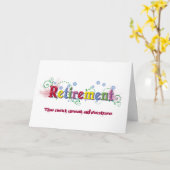 Carte Bonheur de retraite (Fleur jaune)