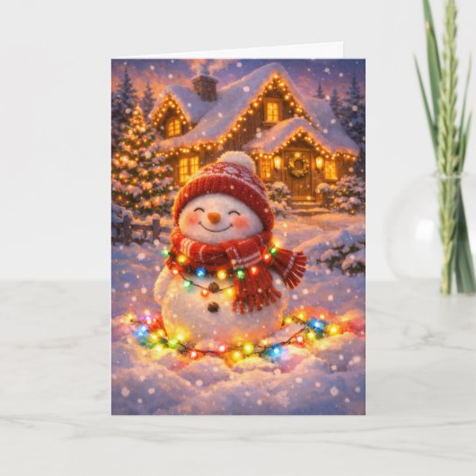 Carte  Bonhomme de neige (Devant)