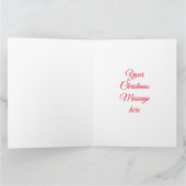 Carte Bonhomme de neige festif écossais (Intérieur)