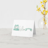 Carte Bonjour (Fleur jaune)