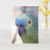 Carte Bonjour (Fleur jaune)