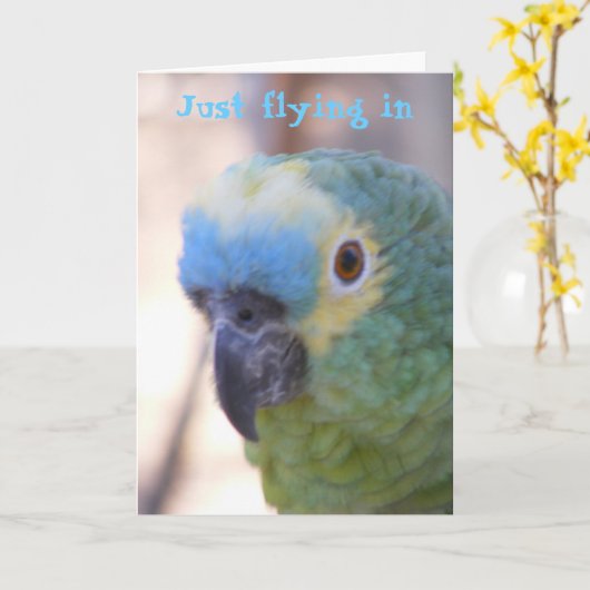 Carte Bonjour (Fleur jaune)