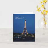 Carte Bonjour ! (Fleur jaune)