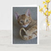 Carte Bonjour (Fleur jaune)