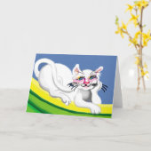 Carte Bonjour, (Fleur jaune)