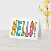 Carte Bonjour ! (Fleur jaune)