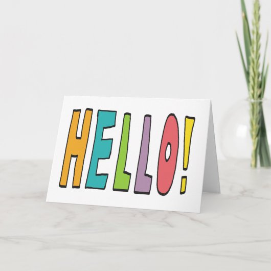 Carte Bonjour ! (Devant)