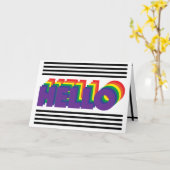 CARTE BONJOUR (Fleur jaune)