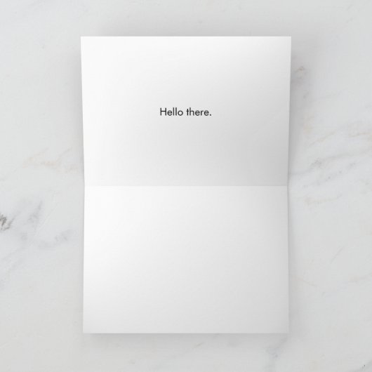 Carte Bonjour, (Intérieur)