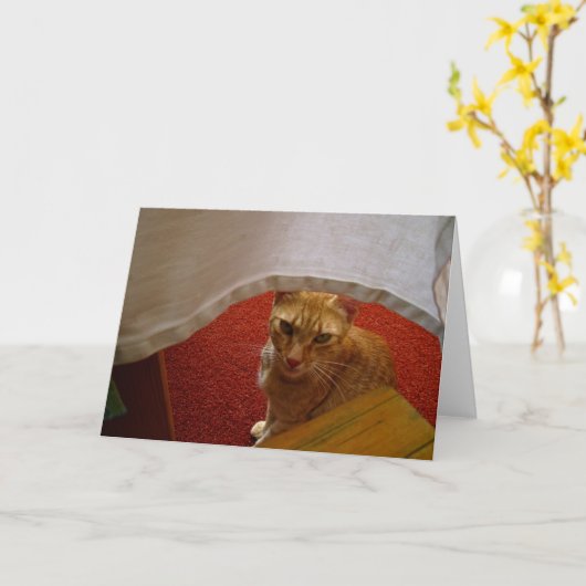 Carte Bonjour, (Fleur jaune)