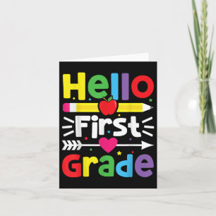 Carte Bonjour 1ère année 1ère année Retour à l'école Ens