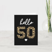 Carte Bonjour 50- Cadeau de célébration de 50e anniversa (Devant)