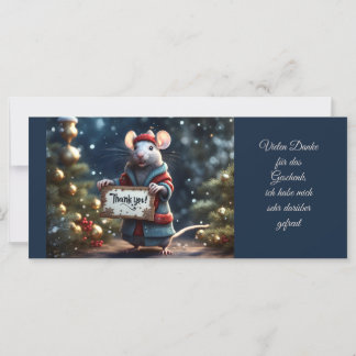 Carte Bonjour à la petite rat