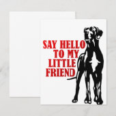 Carte bonjour à mon petit ami (Devant / Derrière)