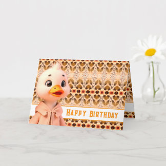 Carte Bonjour à tous les Anniversaires de Little Duck