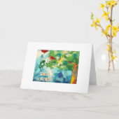 Carte Bonjour, Ami ! (Fleur jaune)