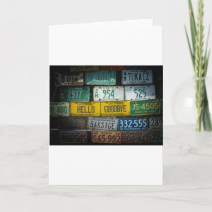 Carte Bonjour au revoir