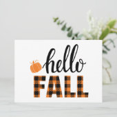 Carte Bonjour Automne (Debout devant)