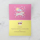 Carte Bonjour Bébé Licorne Conception (Intérieur)