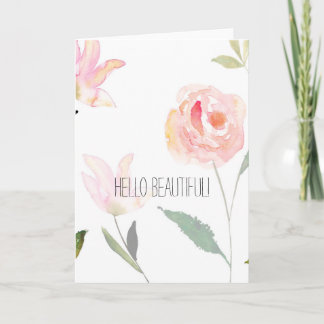 Carte Bonjour belle