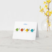 Carte Bonjour birdie (Fleur jaune)