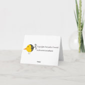 Carte Bonjour birdie (Dos)