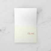 Carte bonjour, c'est moi. (Intérieur)