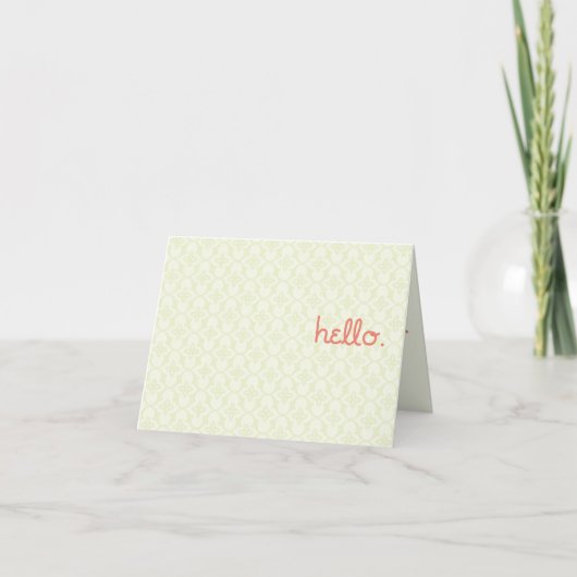 Carte bonjour, c'est moi. (Devant)