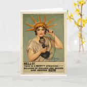 Carte Bonjour ! C'est parler de liberté (Fleur jaune)