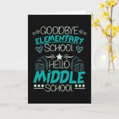 Carte Bonjour collège (Fleur jaune)