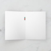 Carte BONJOUR Colorful Art Abstrait Moderne Amusant (Intérieur)